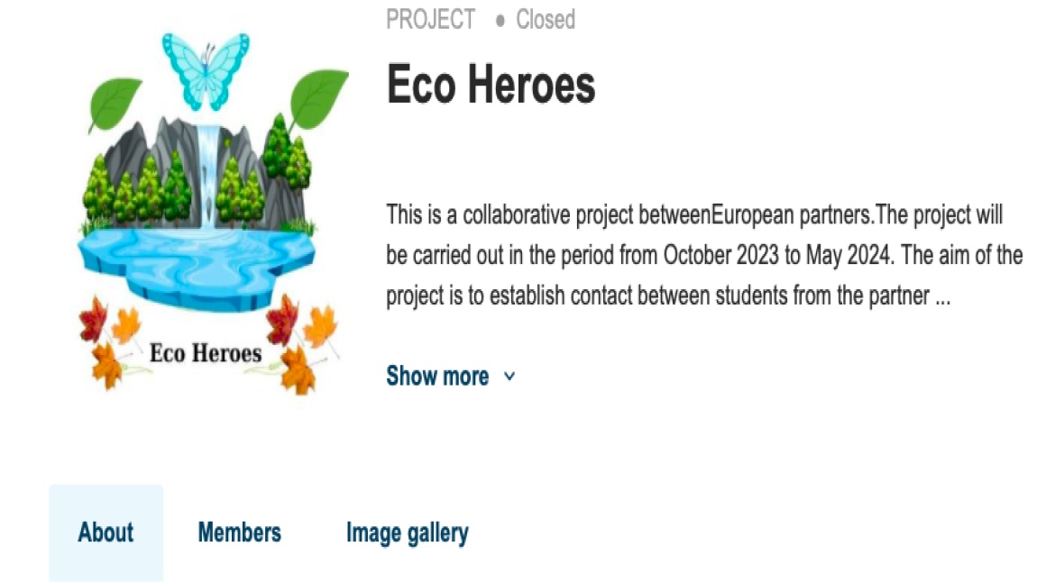 ECO HEROES Projemiz eTwinning Kalite Etiketi ile Ödüllendirildi!